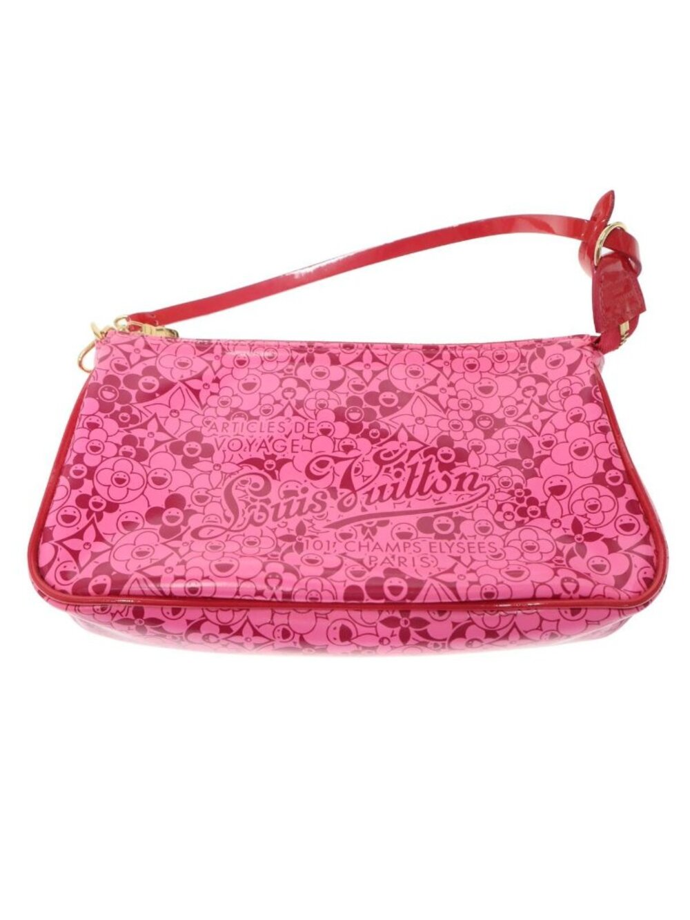 Louis Vuitton x Takashi Murakami Pochette Cosmic Blossom Pink Handbag